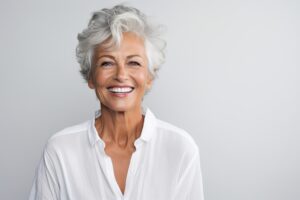 an image of a woman with teeth-in-a-day in Cedarhurst, NY.